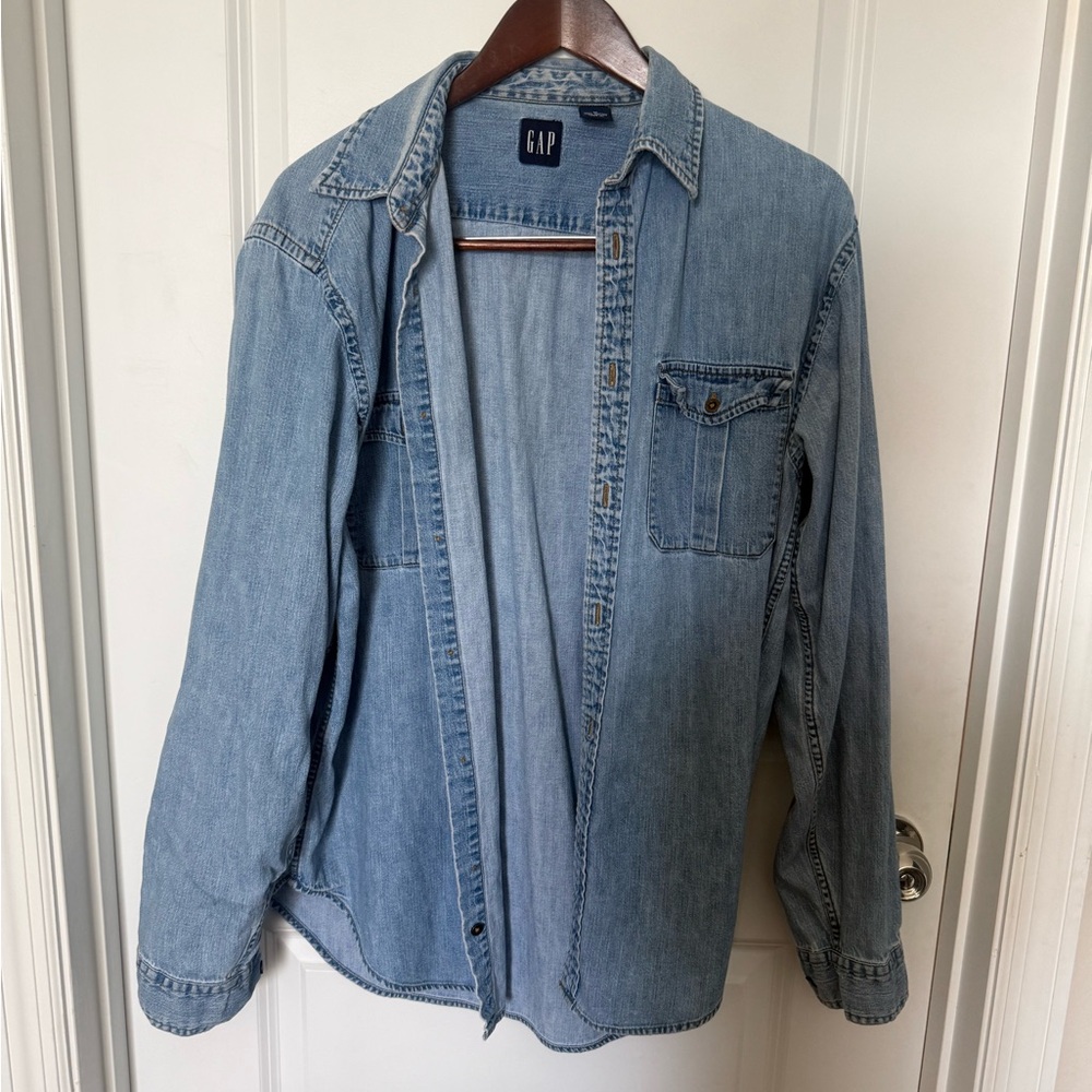 GAP Light Blue Denim Shirt Jacket